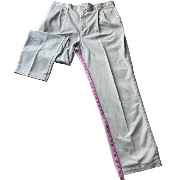 Carhartt Men’s Pleated Twill Khaki Work Pants B132KHI Beige, Size 40x34 - Picture 13 of 13